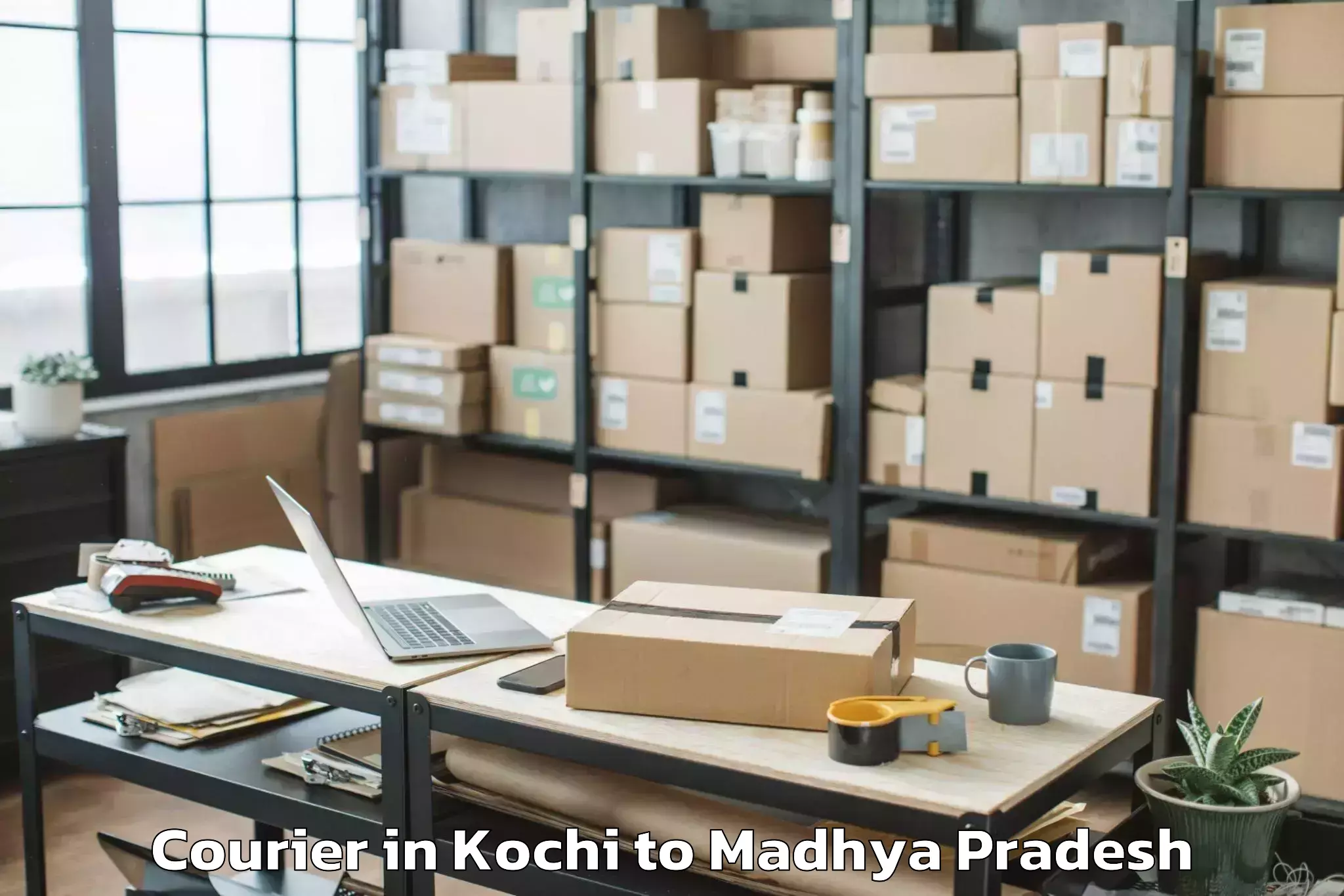 Comprehensive Kochi to Madhyanchal Professional Unive Courier